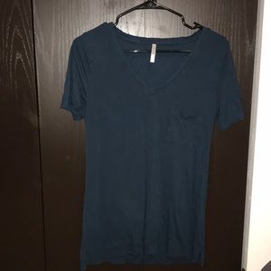 Gap, blue v-neck, short sleeve tee